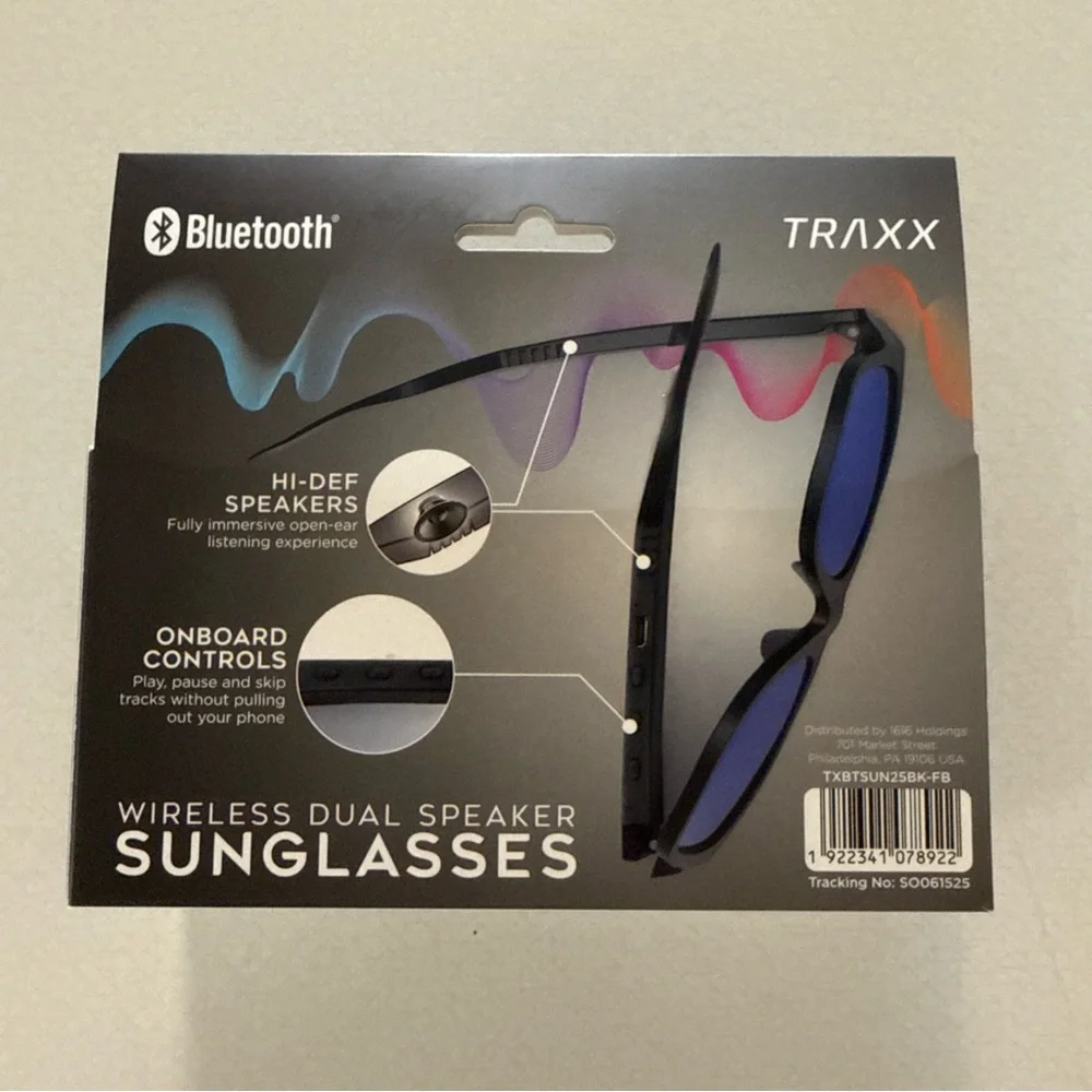 Bluetooth Speaker Sunglasses - Blue